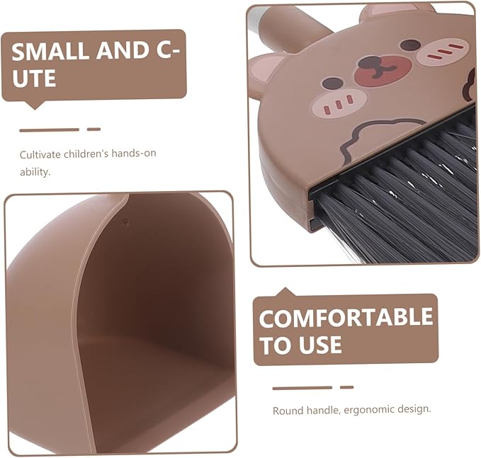 Broom and Dustpan Set for Boys and Girls Boy Girl Cleaning Tools Set Dustpan and Brush and Cleaning Accessories Safe Household Tools