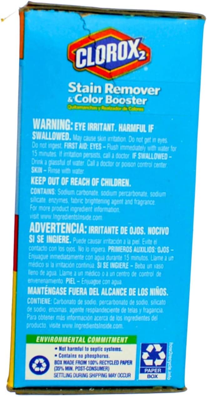 Clorox 2 Laundry Stain Remover and Color Booster Powder, 49.2 Ounce (Pack of 2)