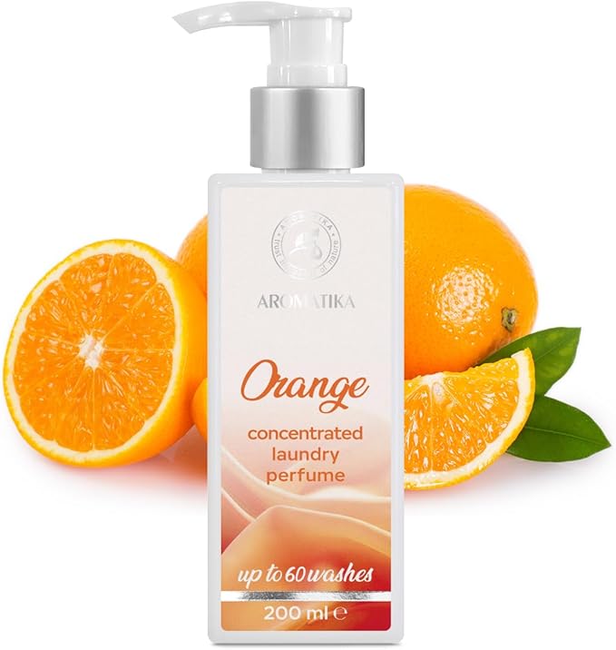 Concentrated Orange Laundry Scent Booster – 200 ml – Liquid Laundry Fragrance – Linen Freshener – Fresh Citrus Aroma for Washing and Home Use