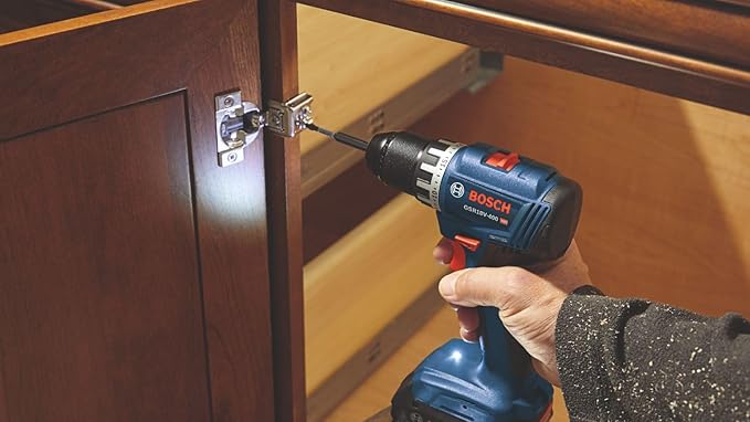 BOSCH GSR18V-400B22 18V Compact Brushless 1/2 In. Drill/Driver Kit with (2) 2 Ah Standard Batteries