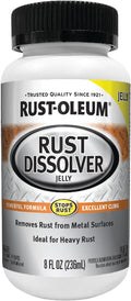 Rust-Oleum Rust Dissolver Jelly | Heavy-Duty Corrosion Remover for Metal Tools, Cars, Bikes, Grills, Bolts, Firearms & More | 8 oz