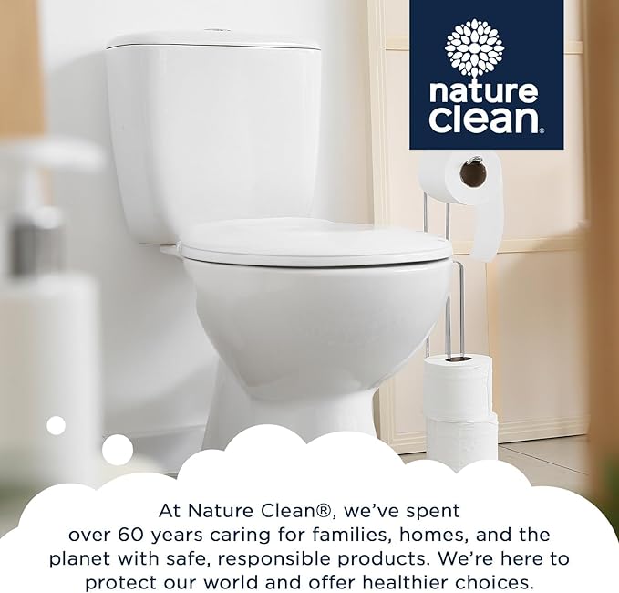 Nature Clean Non-Toxic Toilet Bowl Cleaners Strips 45 count - 2 pack, Plastic-Free Packaging, Natural Toilet Cleaner Septic Safe, Refresh Toilets & Bathroom. No Splash