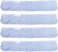 OUNONA Replacement Window Cleaning Pads 4-Pack Reusable Microfiber Squeegee Sleeves for Glass Windows Bathroom Mirrors Tabletops 14.17X2.75X2.75 Inches