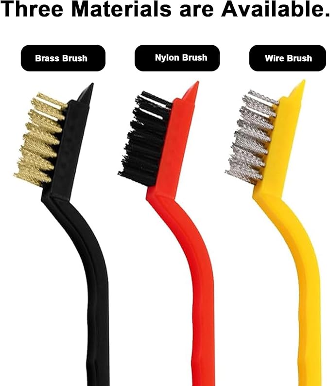 Crevice Cleaning Brush, Crevice Cleaning Brushes for Household Use, Hard Bristle Crevice Cleaning Brush, for Kitchen, Faucets, Grout, Bathroom, Corners (Multicolored, 7 Pack)