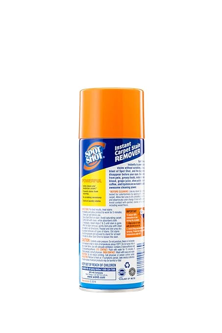 Spot Shot Instant Carpet Stain Remover, Aerosol, 14 OZ [12-Pack] (009868)