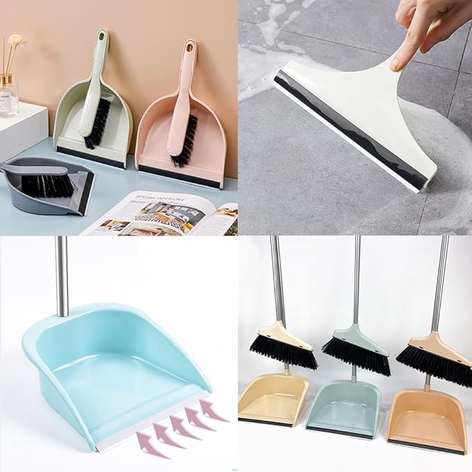 CRASPIRE 4Pcs Dustpan Rubber Edge Strips Adhesive Replacement Lip Black Broom Plastic Small Dustpan Repair Inlet Refill Pressing Garbage Silicone Repair Strip for Home Accessories(25.8cm)