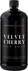 Fragrances - Luxury Mop Soap (Velvet Cherry) 32 Oz – Velvet Cherry Scented Floor Cleaner for Mopping – Pet Safe, Best Smelling Mop Detergent for All Surfaces