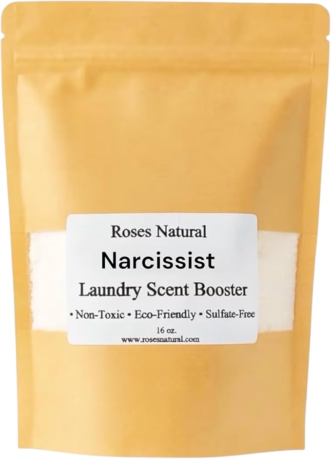 Plant-Based Laundry Scent Booster 16 oz Each – Essential Oil & Phthalate-Free Fragrance Infused – Sandalwood, Narcissist, Rouge Luxe, Mahogany Teakwood (Narcissist)