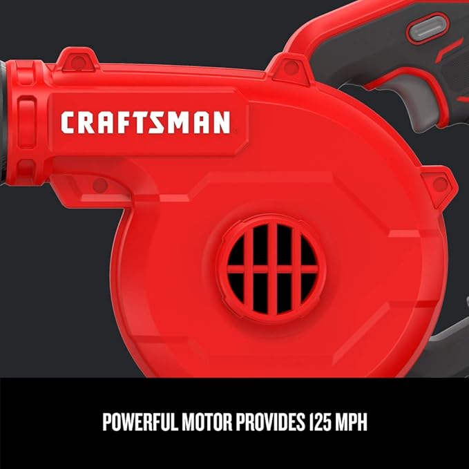 CRAFTSMAN V20 Cordless Leaf Blower, 125 mph, Bare Tool Only (CMCBL0100B)