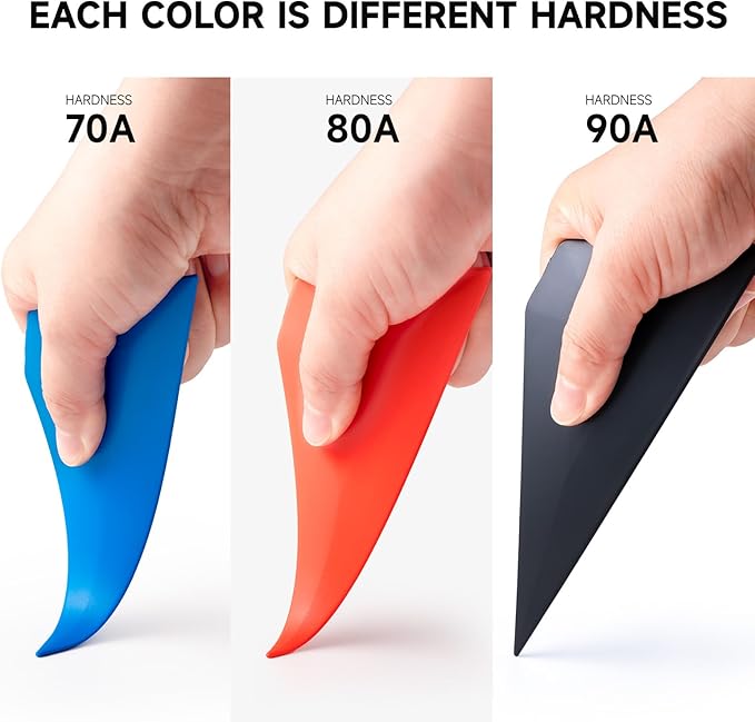 FOSHIO 3 in 1 Small Squeegee Window Tinting Tools, Triangle Car Wrap Vinyl Tucking Tool, for Wrapping, Wallpaper Smoothing, Window Film Application Kit