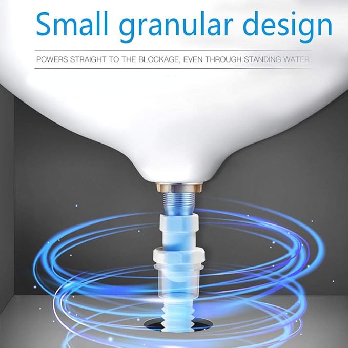 Pipe Dredge Deodorant, Powerful Sink Drain Cleaner Pipe Dredging Agent Sewer Toilet Dredge Powder Cleanser Dredge Agent for Kitchen Toilet Pipeline Quick Cleaning Tool