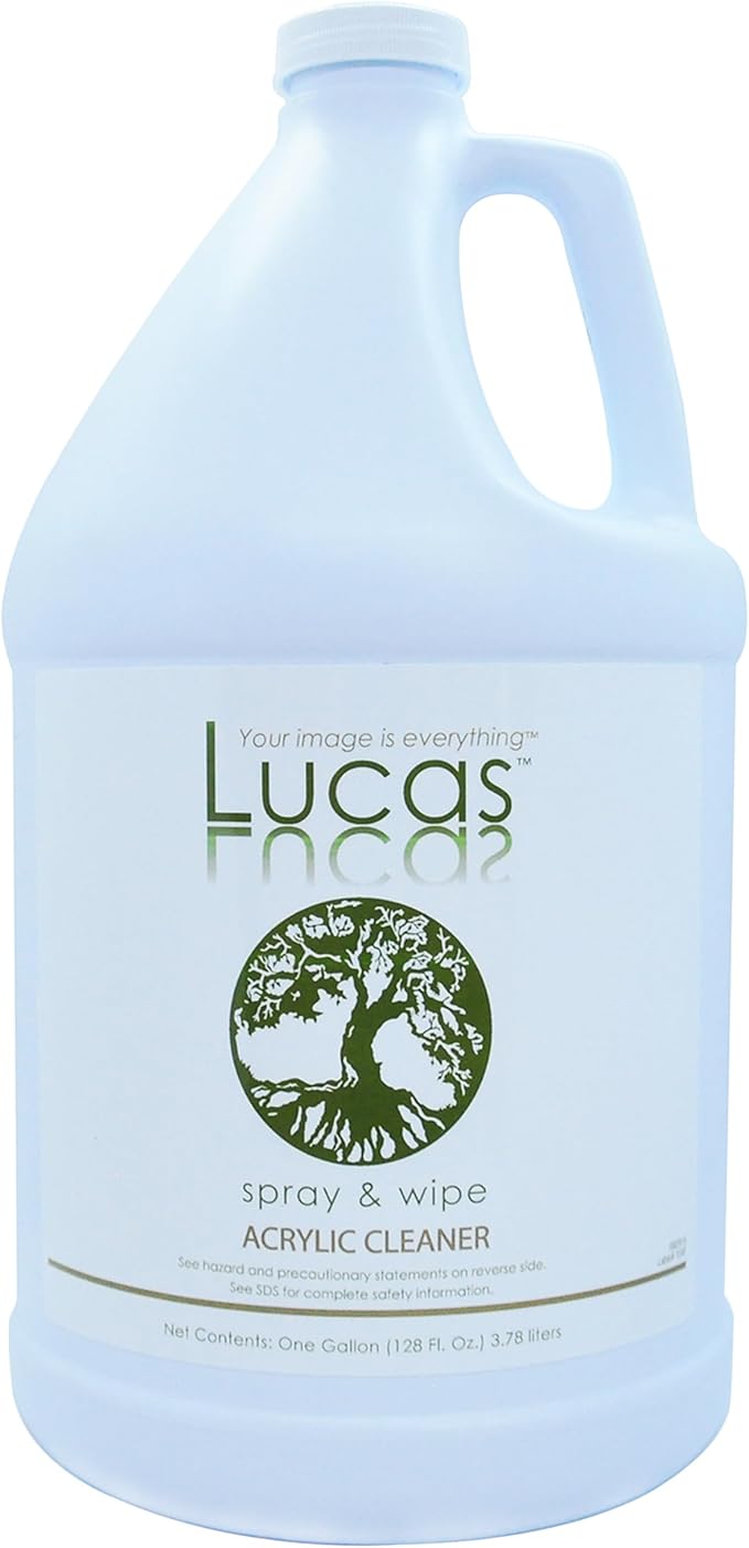 Lucasol Lucas Acrylic and Plastic All Purpose Cleaner Spray 1 Gallon Refill Size