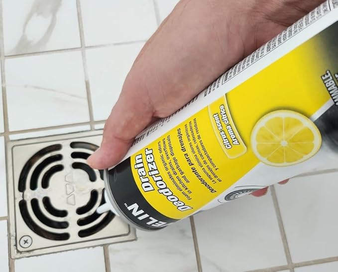 Javelin Drain Deodorizer | Foaming Garbage Disposal Cleaner | Removes Odor Leaves Fresh Lemon Scent
