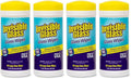 Invisible Glass 90160-4PK Glass Cleaning Wipes, Pre-Moistened, Streak-Free and Lint-Free, Safe for Windows, Mirrors, Windshields, and Tinted Glass, 40 Count (Pack of 4)