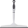 Superio Rubber Squeegee Grey 10", Streak Free All Purpose Window Squeegee, Comfort Grip Handle and Hanging Hook.