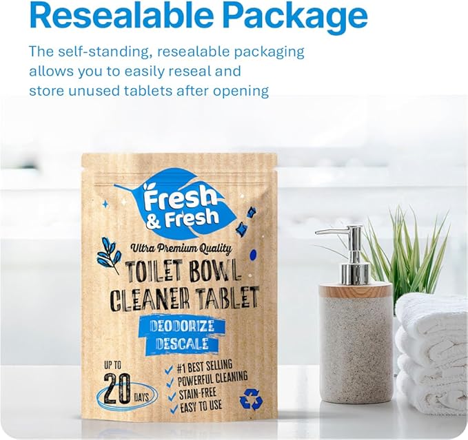 Disposable Toilet Bowl Cleaners(10 Tablets) Odor Eliminator, Fresh Scent, Multipurpose Residential and commercial Toilet Cleaners 2-3 week Lasting Toilet Bowl Cleaner
