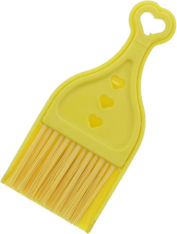 Yellow Mini Dustpan with Brush - Set of 2