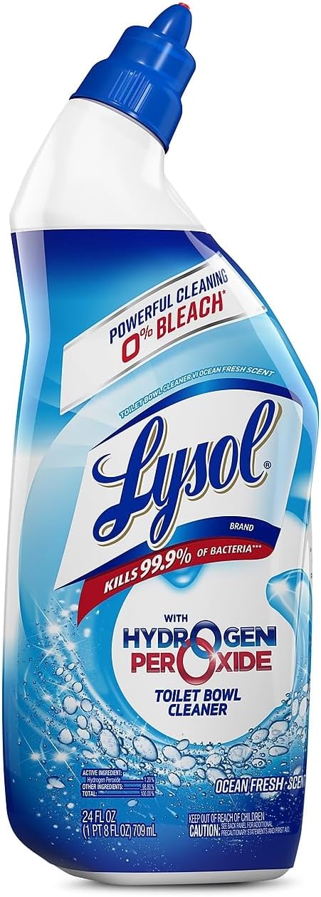 Lysol Toilet Bowl Cleaner, Ocean Fresh, 24 oz., 9/Carton