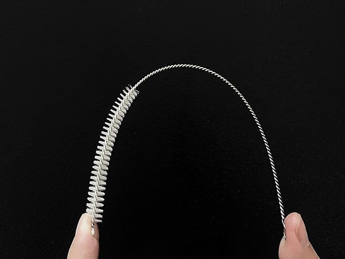 20PCS Straw Cleaner Brush kit,Straw Brush of 8mm-10.6 inch for Water Bottle Sippy Cup with Straw,Glass Straw,Piper Cleaning,Tubes Cleaning Like Filter and Sink Drain Hair Remove (Rubber top)