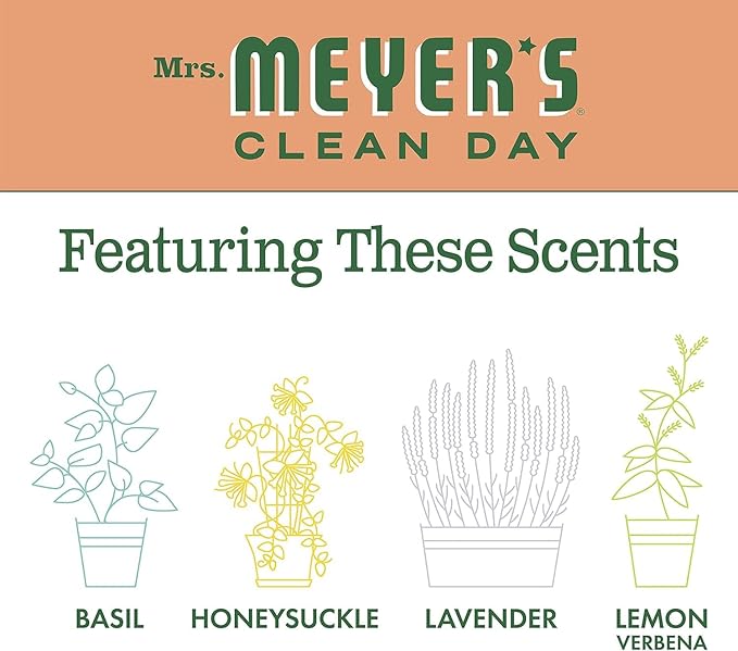 MRS. MEYER'S CLEAN DAY All-Purpose Cleaner Spray, Geranium, 16 fl. oz - Pack of 3