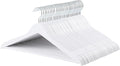 Amazon Basics Wood Suit Clothes Hangers for Closet Organizer, White, 30-Pack