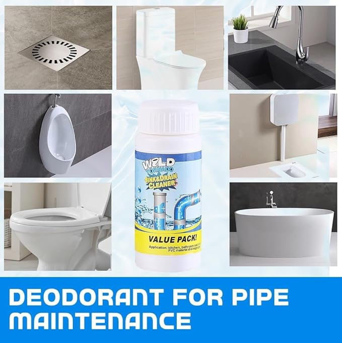 Upgraded Drain Cleaner, Wild Tornado Sink And Drains, Fast Foaming, Multi-functional Pipe Cleaning Tool for Home Kitchen Toilet (4pcs)