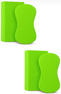Multi-Purpose Sponges for Cleaning - Lime Green 4 Pack, Large Sponges for Car Washing, Tile & Grout, All Purpose Cleaning