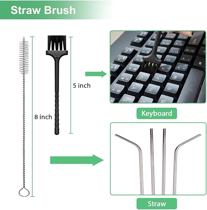 Crevice Cleaning Brush,Hard Bristle Grout Scrub Brushes Tool,Straw Cleaner Brush,Multifunctional Gap Cleaning Supplies Home Essentials for Household Use,Kitchen,Window,Bathroom,Corners(12PCS)