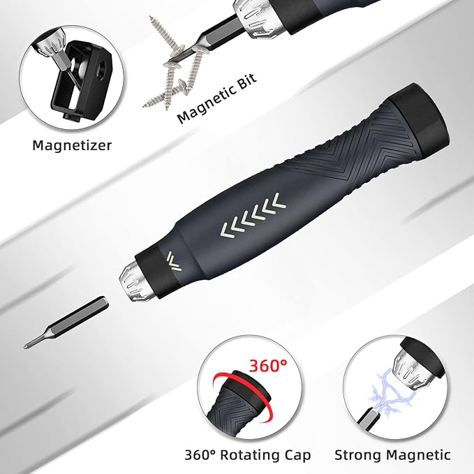 JAKEMY Precision Screwdriver Set: DIY Screwdriver Repair Kit for Men, Magnetic Torx Screwdriver for Laptop, Computer, Macbook, iPhone, Watch, Eyeglasses