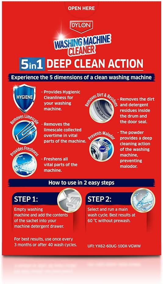 Dylon 3In1 Washing Machine Cleaner