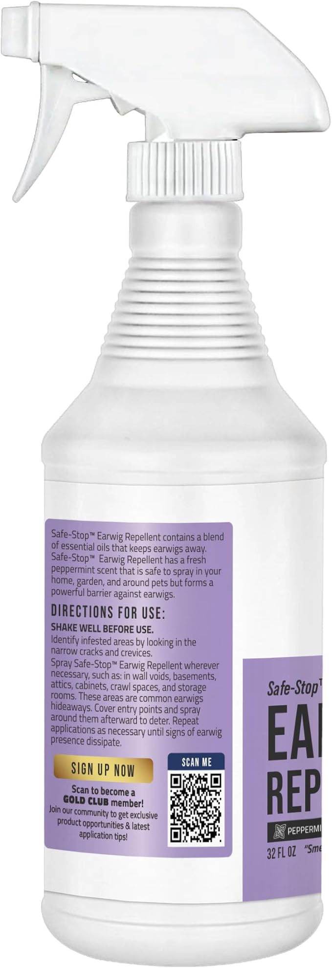 Petra Bella's Barrier Earwig Repellent - Kills and Repels Earwigs, Bugs, Ants, Fly Spray and More - Bug Spray for Home, Spray Indoor and Outdoor, Indoor Bug Spray Care for Pets (32 Oz)