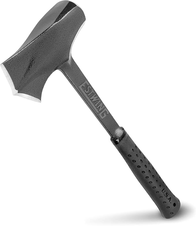 ESTWING Timber Titan - Black USA Made 16" Wood Splitting Maul with Forged Steel Construction & Shock Reduction Grip - EB-TT4
