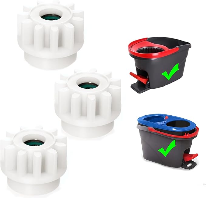 3 Pack Pedal Bearing Replacement for OCedar Mop Bucket - Easy Fix for 90% Rotation Mop Bucket on The Market, Compatible with mop Head Pedal Clutch Bearing Repair Kit