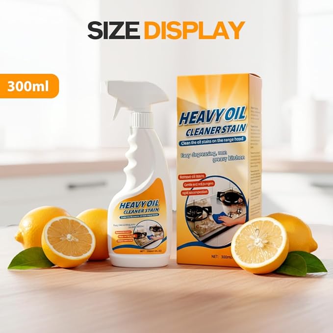 Heavy Oil Multi Purpose Cleaner Stain, 2026 Upgraded Clean Kitchen Oil Stains Spray, Electrolyzed Ion Kitchen Cleaner for Oven Stove Top Range Hood Sink (1 pack)