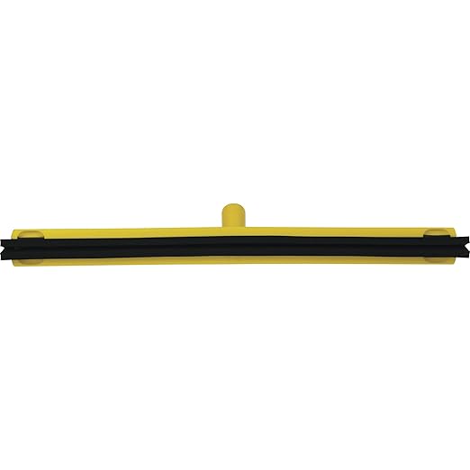 Vikan 77546 Squeegee,Fixed Head,Floor,24",PP/RB,Yellow