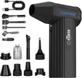 LUXTER Compressed Air Duster, 130000RPM Electric Air Duster Rechargeable, 3-Speed Settings with Fast Charging, Computer Duster with a Vacuum Accessory Kit for Computer, Keyboard, Car, Outdoor