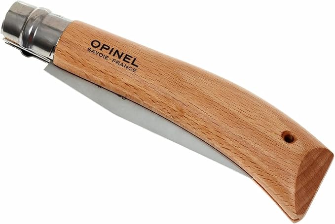 Opinel Folding Saw - Gardening and Camping Folding Carbon Steel Saw with Beechwood Handle