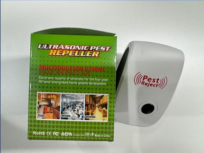 2025 Upgraded Electronic Pest Control Plug-in, Ultrasonic Repeller for Mice, Mosquitoes, Cockroaches, Spiders, Ants & More, Safe, Silent, Energy-Efficient, Ideal for Home, Office, Warehouse, 6-Pack