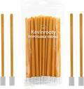 50PCS Crevice Cleaning Brush Tool Kit - Disposable Toilet Brush & Seat Cleaner (Yellow)