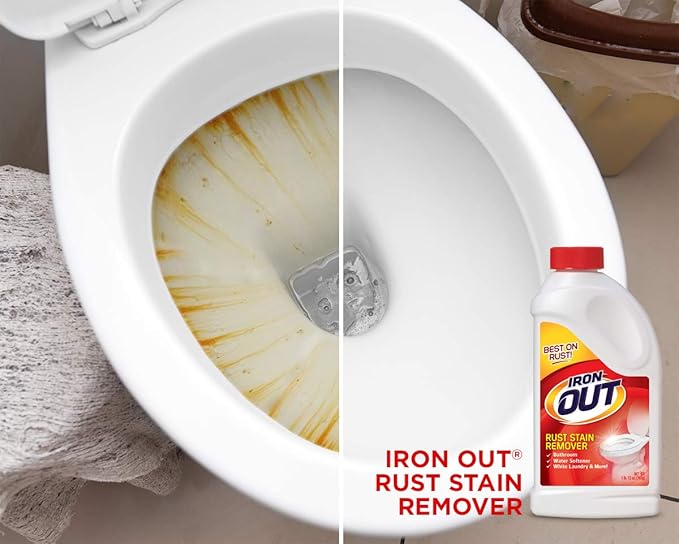 IRON OUT IO30N Rust Stain Remover Powder, 1 lb 12 oz Bottle, 2 Count (Pack of 2)
