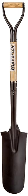 Hisco HISS14D-M Maverick 14" Drain Spade/Sharp Shooter with 47" Ash Wood Handle