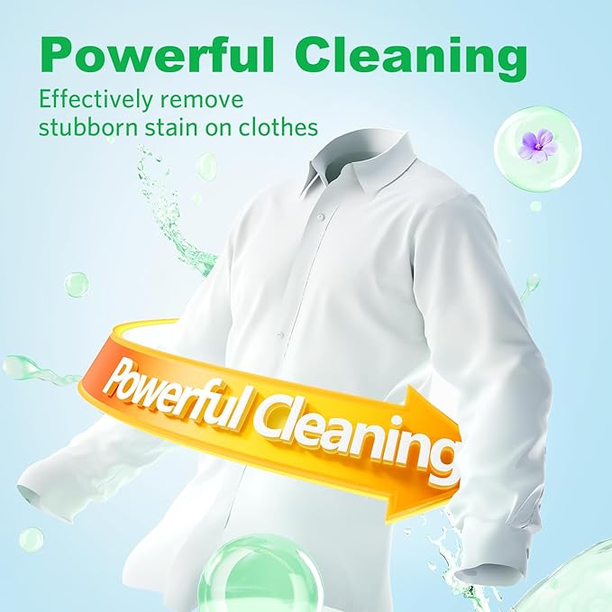 Laundry Detergent Sheets Fresh Scent 120 Loads No Plastic Jug, Travel Laundry Soap Detergent 60 Sheets