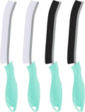 Toilet Brush, 4Pcs Bathroom Cleaning Brush, Toilet Scrubber, Deep Toilet Bowl Brush with Hanging Hole, Multifunctional Gap Cleaning Brush, Bristles for Kitchen Sinks, Tub,Shower (4, Mint)
