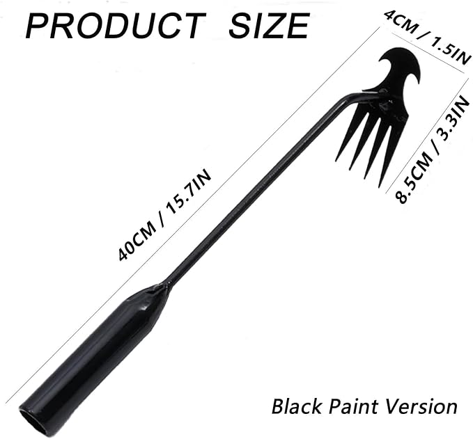Weed Puller Tool Garden Uprooting Weeding Tool,2025 New Portable Garden Weeding Tool, 15.7in Weeder Tool, 4 Teeth Weeding Artifact Uprooting Weeding Tool