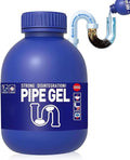 Pipe Gel, Pipe Drain Cleaner 10.6OZ, Professional Drain Opener for Kitchen Sink, Pipe Dredging Cleaner for Kitchen Sinks, Shower Drains, Tubs