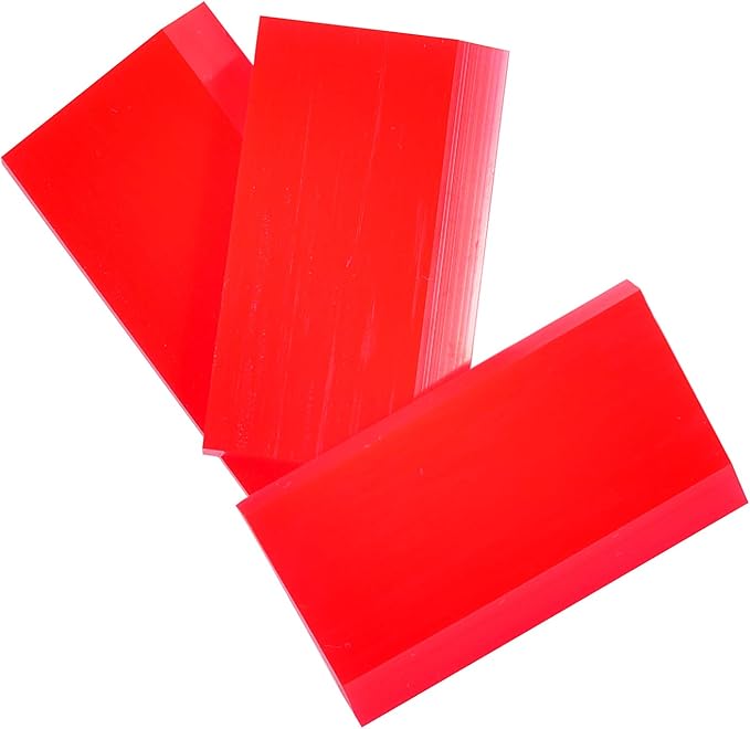 2-inch Extra Small Rubber Squeegee Flexible and Soft Non Scratching for Resin 3D Printing Cleanup, Car Rear Glass Cleaning, Mirror Cleaning, Window Tint Films, Pack of 3