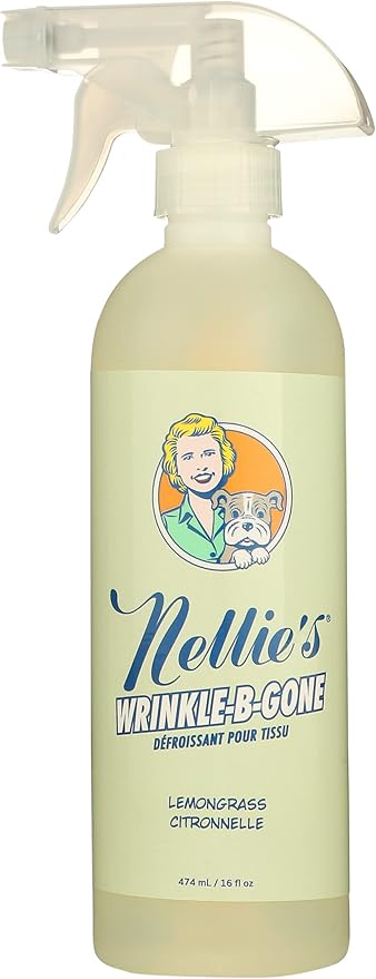 Nellie's All Natural Wrinkle-B-Gone Lemongrass Scent, Certified Organic, 16 Ounce (Pack of 6)
