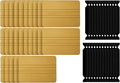 VViViD Gold Vinyl Wrap Squeegee - Nylon-Reinforced Tool for Car Wraps, Window Tint & Decals - (25 Pack w/ 25 felts)