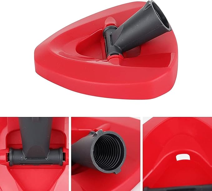 Spin Mop Head for Vileda/Cedar EasyWring Microfibre Spin Mop 2 Tank System - Rotating Triangle Mop Heads Refill Plastic Base Cover Replacement Accessories