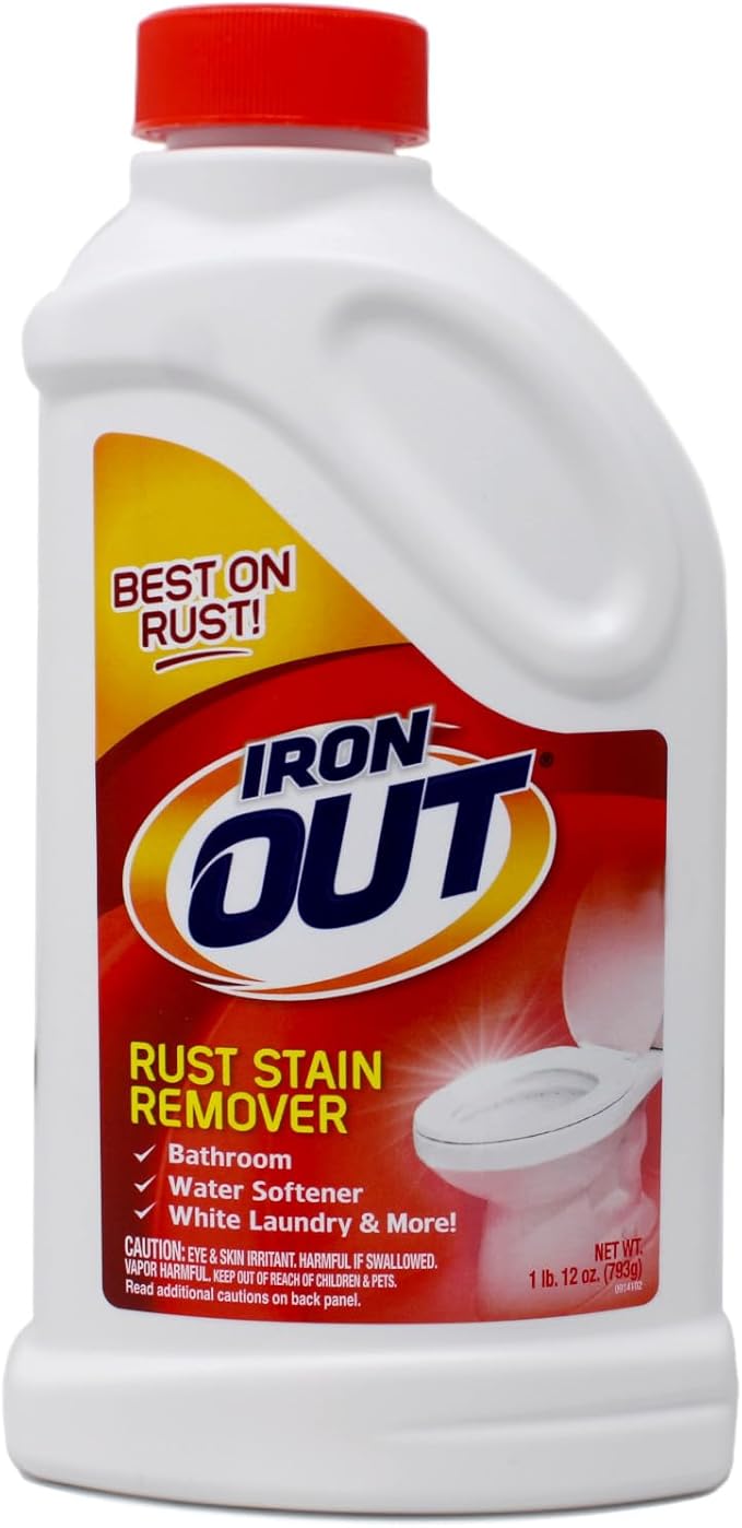 Iron OUT IO30N Rust Stain Remover Powder, 1 lb 12 oz Bottle, 2 Count